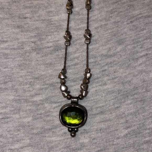 Vintage Silpada Sterling Silver .925 Gorgeous Bright Green Glass - Picture 4 of 6